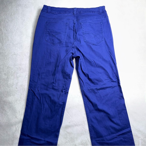 Croft & Barrow Natural Fit Stretch Bootcut Bright Blue Jeans Women’s Size 14 - Picture 6 of 7